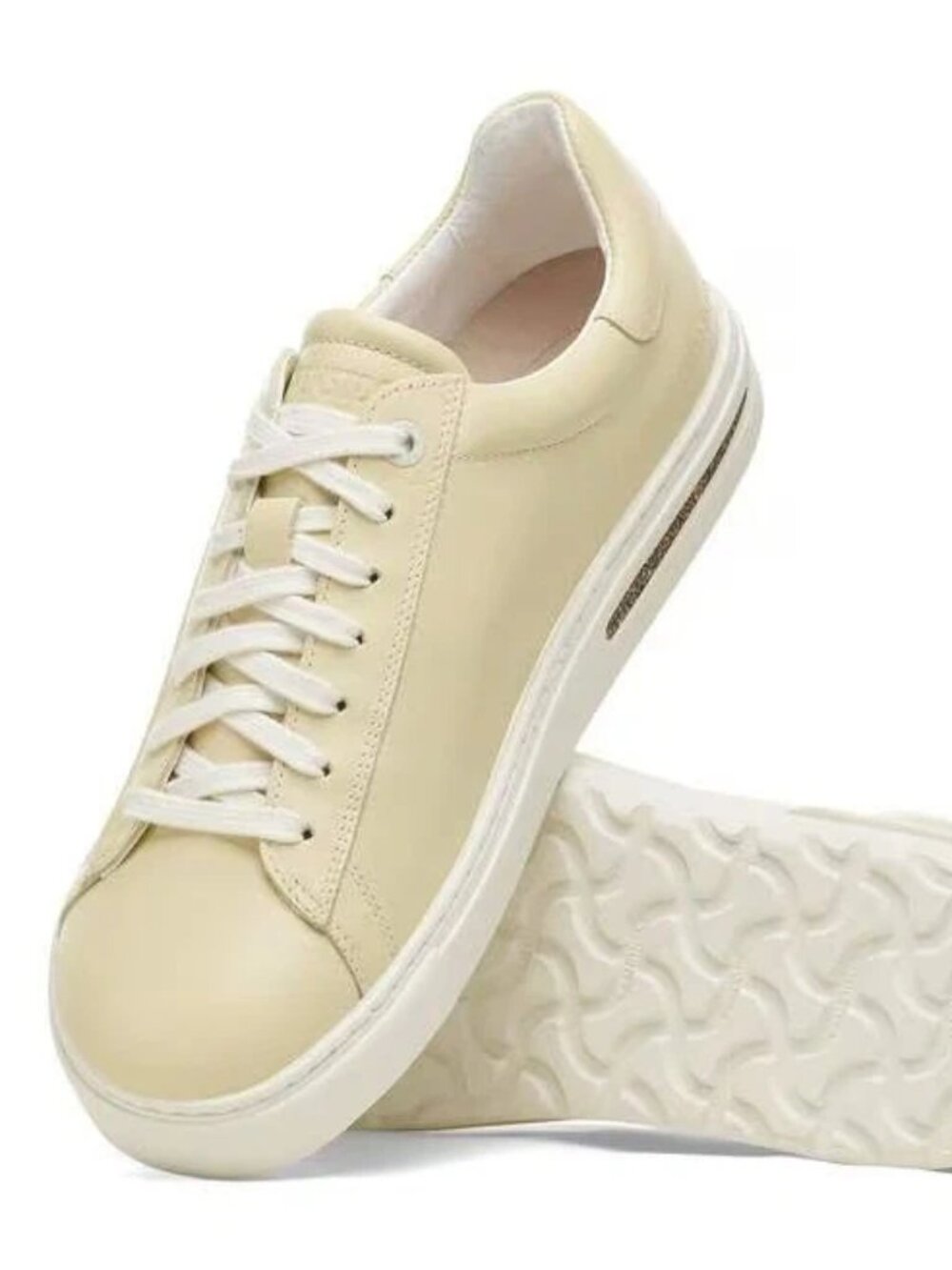 Birkenstock Bend Low Womens Shoes SZ 8 / 8.5 Comfort Butter Leather Sneakers NWT